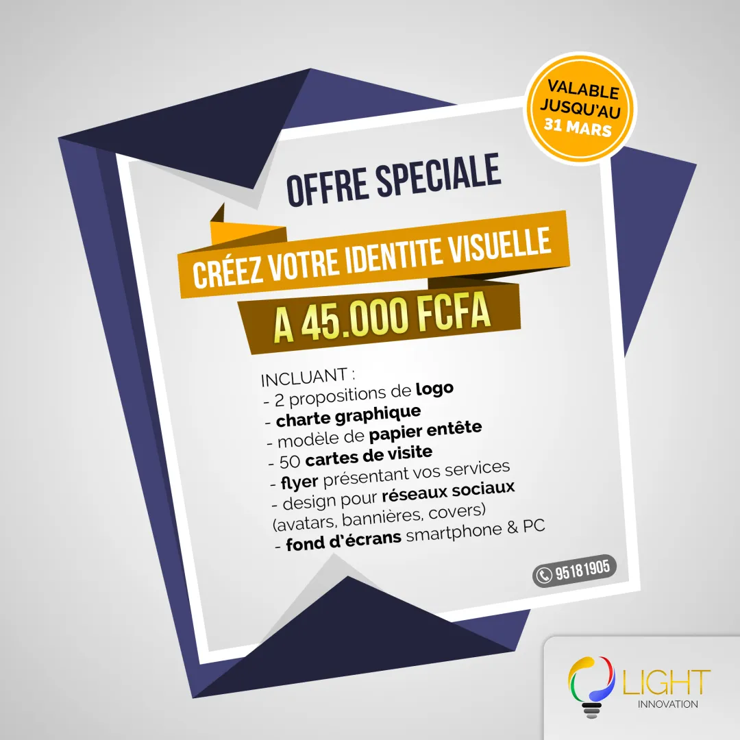 Promotion exceptionnelle pour le mois de Mars!
