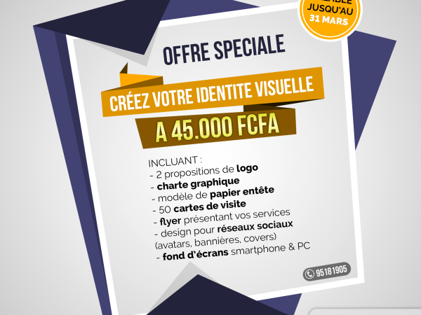 Promotion exceptionnelle pour le mois de Mars!