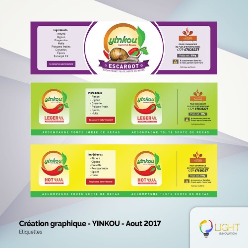 Créations graphiques de étiquettes