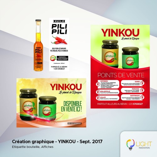 Conceptions graphiques (étiquettes et affiches)