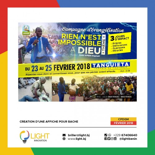 Création d'une affiche pour bâche