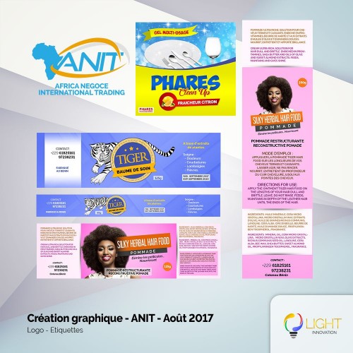 Conception de logo et étiquettes