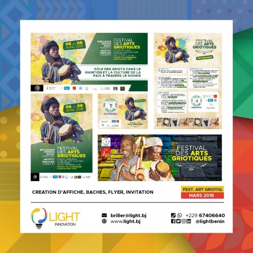 Création d'affiches, bâches, flyers, invitation