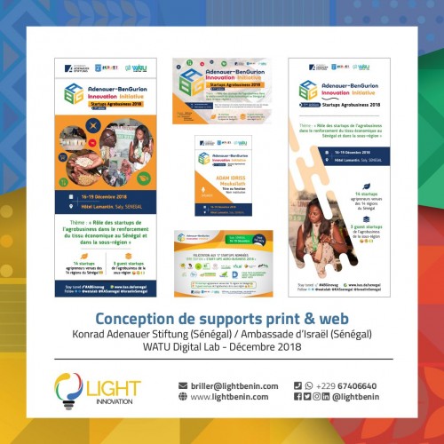 Conception de support print et web