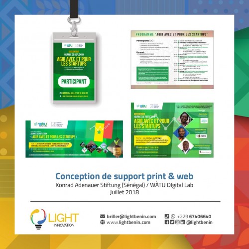 Conception de support print et web