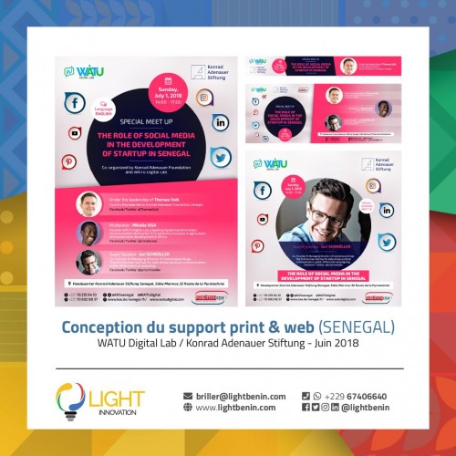 Conception de support print et web
