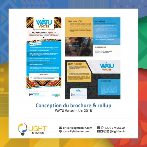 Conception de brochure et rollup