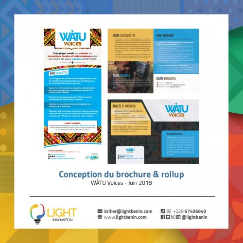 Conception de brochure et rollup