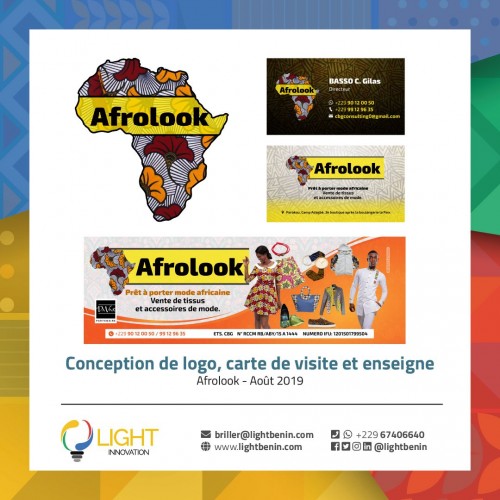 Création de logo, carte de visite et enseigne