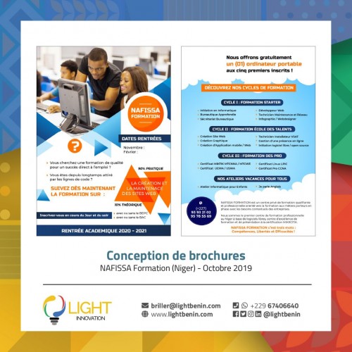 Conception de brochure