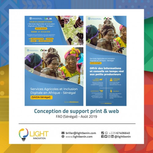 Conception de support print et web