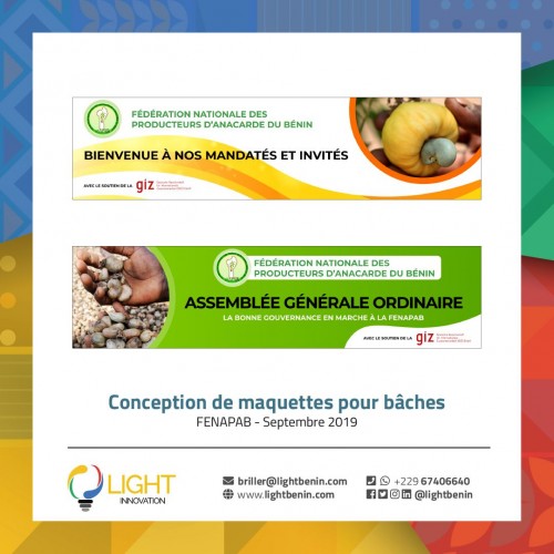 Conception de maquettes pour bâches