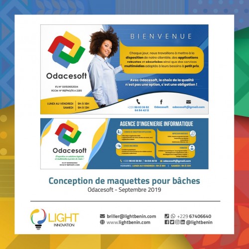 Conception de maquettes pour bâche