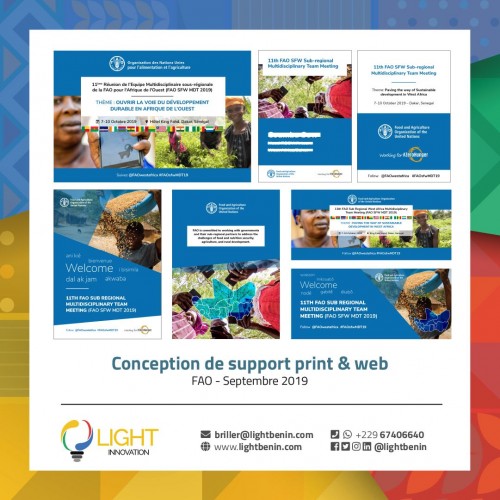 Conception de support et print