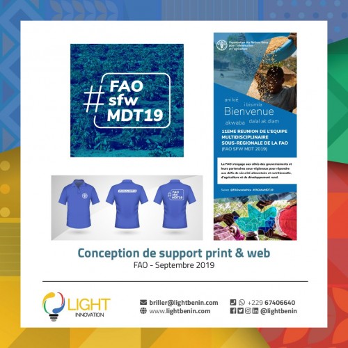 Conception de support et print