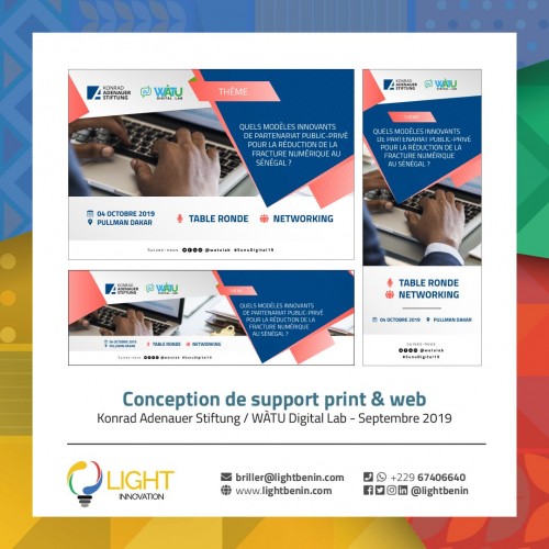 Conception de support et print