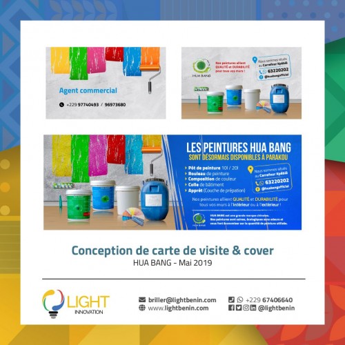 Conception de carte de visite et cover