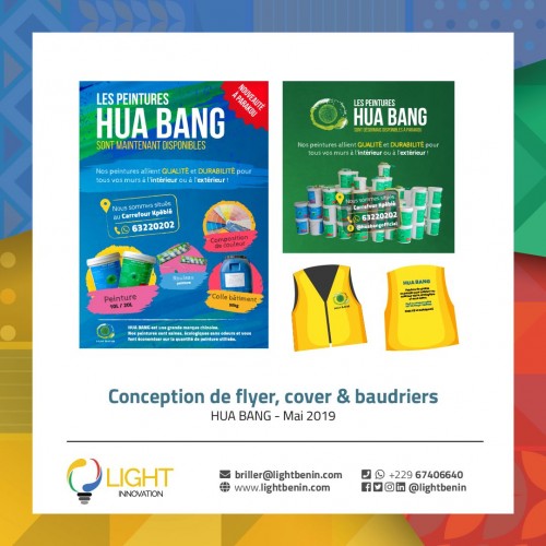 Conception de flyers, cover et baudriers