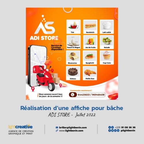 Réalisation d'affiche pour bâche